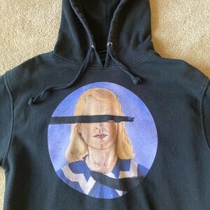 RVCA Blind Girl Surf Club Hoodie Mens Medium Black